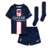 Paris Saint-Germain Lionel Messi #30 Hemmaställ Barn 2022-23 Korta ärmar (+ Korta byxor)